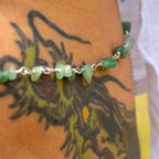 Aventurine Belly Chain in Stainless Steel
