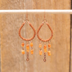 Sea Sediment Jasper Drop Earrings in Copper