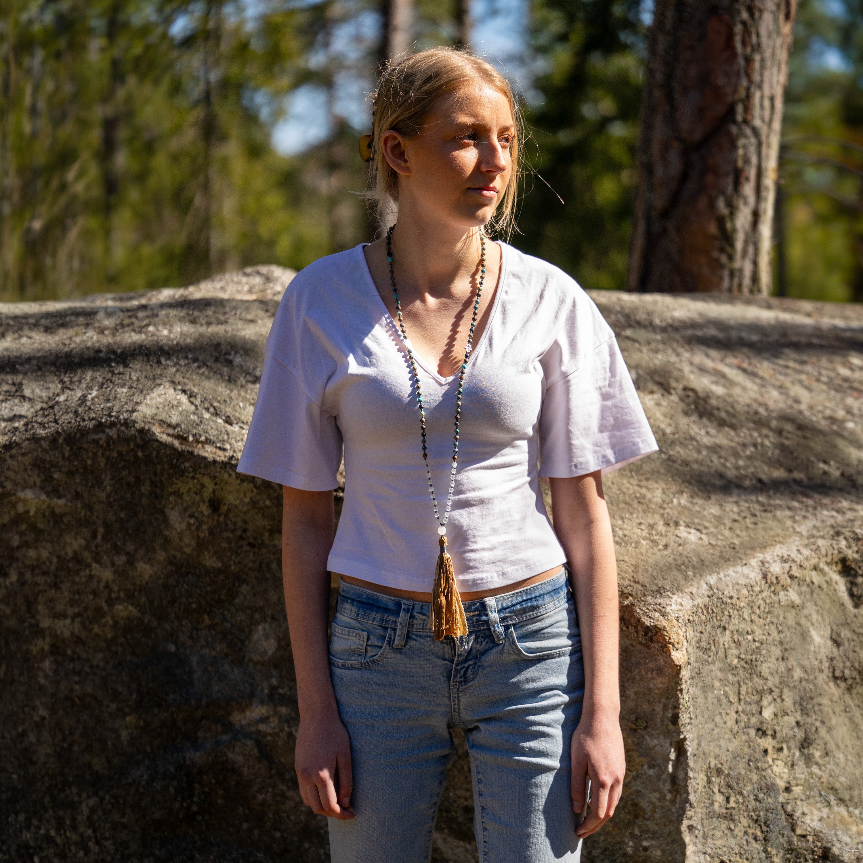 Riverstone Mala Necklace