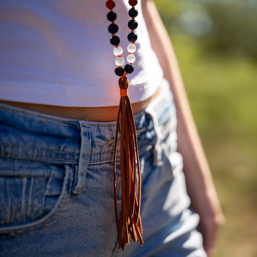 Sacred Flame Mala Necklace