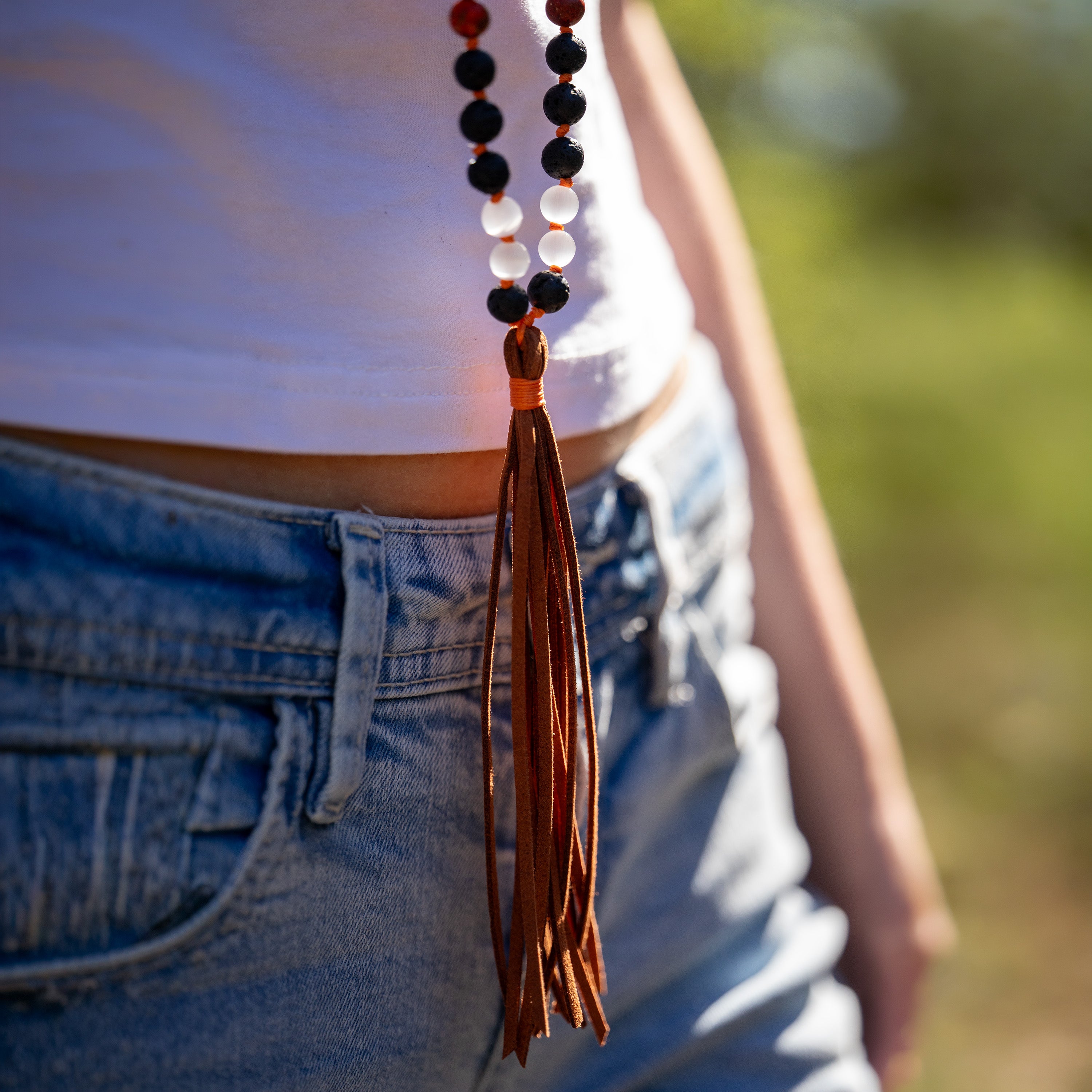 Sacred Flame Mala Necklace