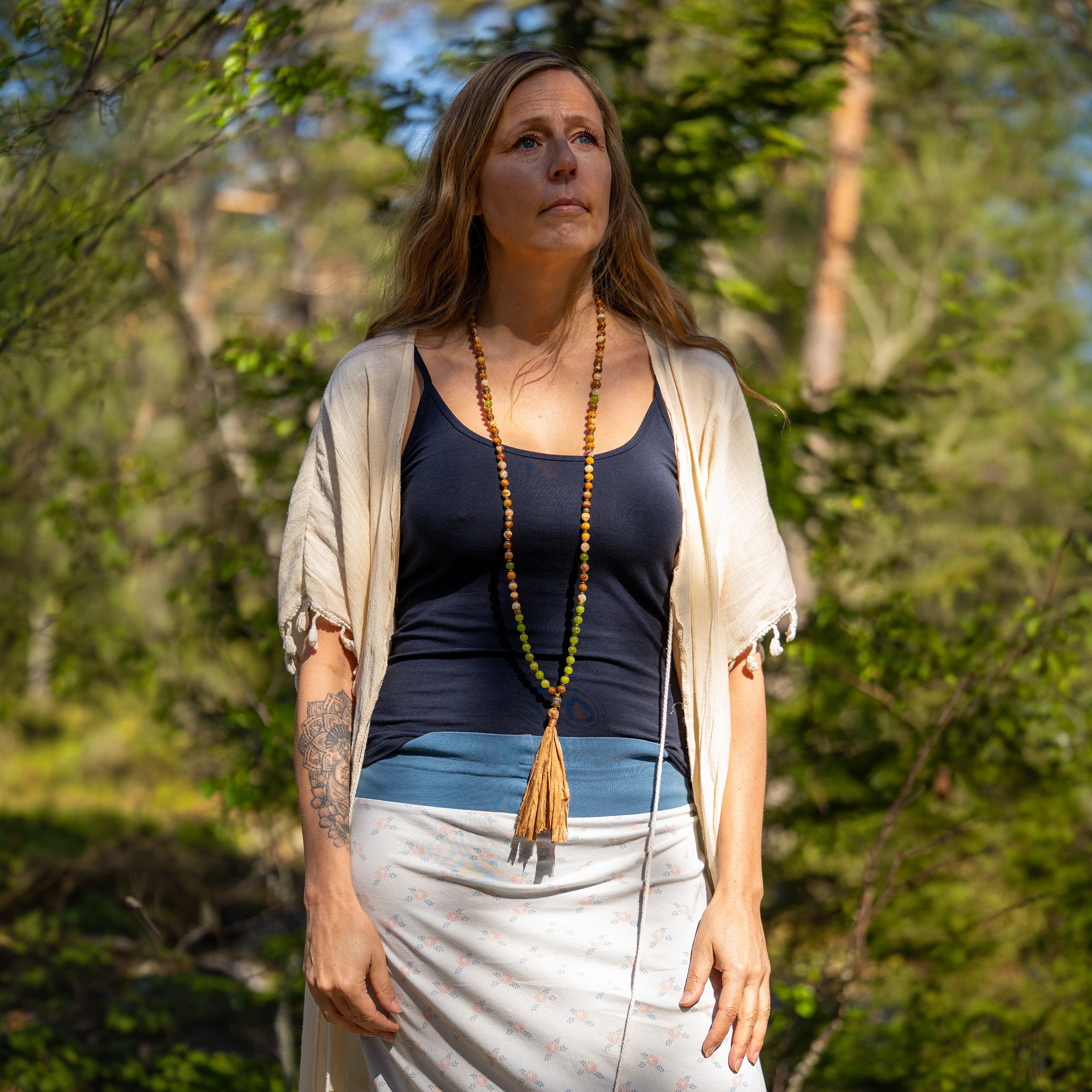Forest Path Mala Necklace
