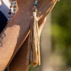 Winter Moss Mala Necklace