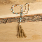 Winter Moss Mala Necklace