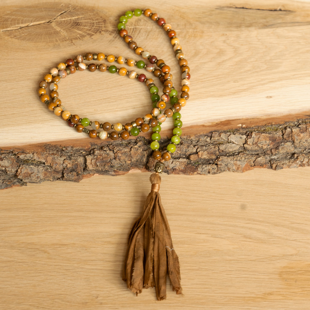 Forest Path Mala Necklace