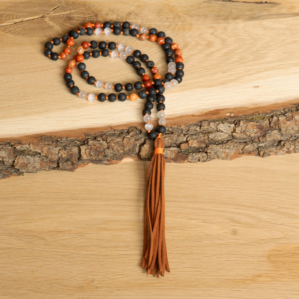 Sacred Flame Mala Necklace