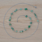 Aventurine Belly Chain in Stainless Steel
