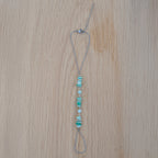 Amazonite Hand Chain in Stainless Steel
