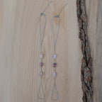 Rhodonite Barefoot Sandals in Stainless Steel