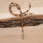 Bohemian Necklace with Mixed Jasper & Copper