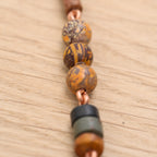 Bohemian Necklace with Mixed Jasper & Copper