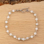 Moonstone Anklet in Stainless Steel