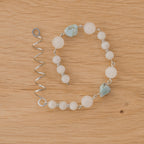 Moonstone & Larimar Hair Twist in Stainless Steel