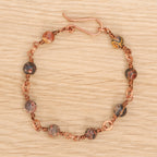 Leopard Skin Jasper Bracelet in Copper