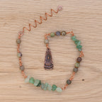 Aventurine & Gobi Desert Agate Hair Twist in Copper