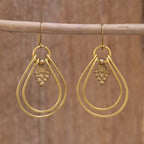 Drop Earrings in Brass