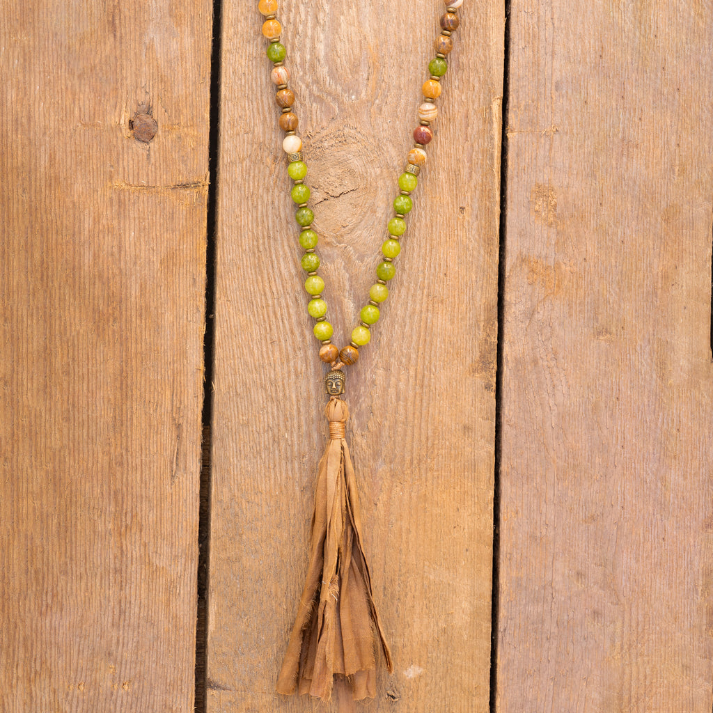 Forest Path Mala Necklace