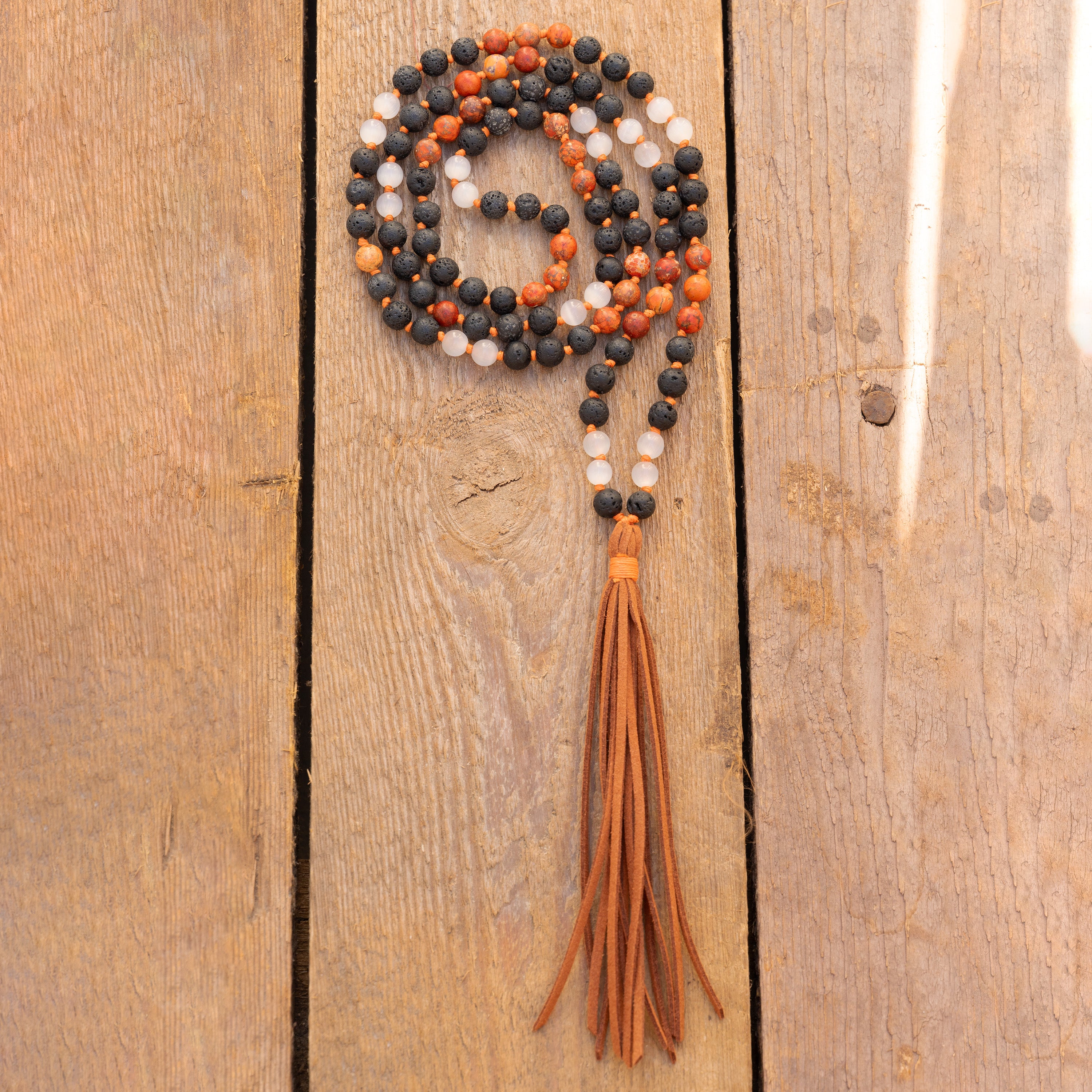 Sacred Flame Mala Necklace