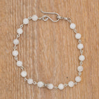 Moonstone Anklet in Stainless Steel