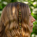 Chrysoprase Hair Twist in Brass