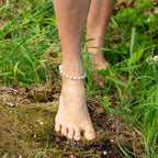 Moonstone Anklet in Stainless Steel