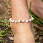 Moonstone Anklet in Stainless Steel