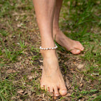 Moonstone Anklet in Stainless Steel