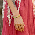 Chrysoprase Bracelet in Brass