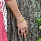 Chrysoprase Bracelet in Brass