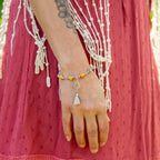 Sacral Chakra Bracelet – Svadhisthana in Stainless Steel with Orange Jasper