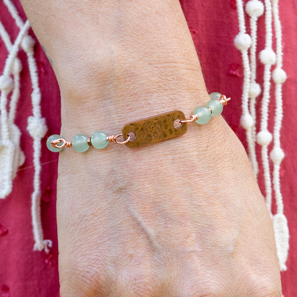 Aventurine Bracelet in Copper