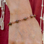 Leopard Skin Jasper Bracelet in Copper