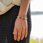 Amazonite & Elephant Skin Jasper Bracelet