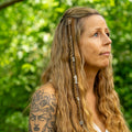 Clear Quartz Hair Twist in Stainless Steel