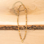 Bohemian Necklace with Landscape Jasper & Brass Pendant