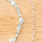 Aquamarine Belly Chain in Stainless Steel