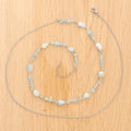 Aquamarine Belly Chain in Stainless Steel