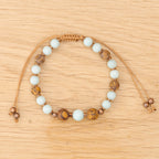 Amazonite & Elephant Skin Jasper Bracelet