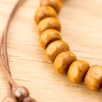 Brown Wood Bead Bracelet