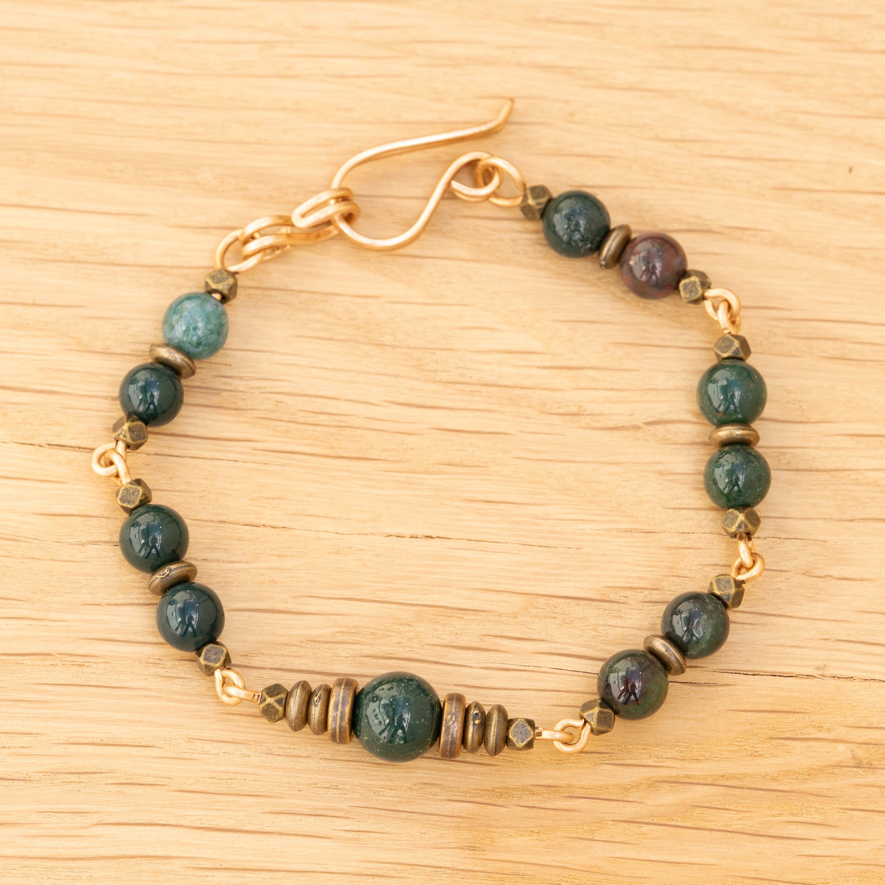 Bloodstone Bracelet in Bronze