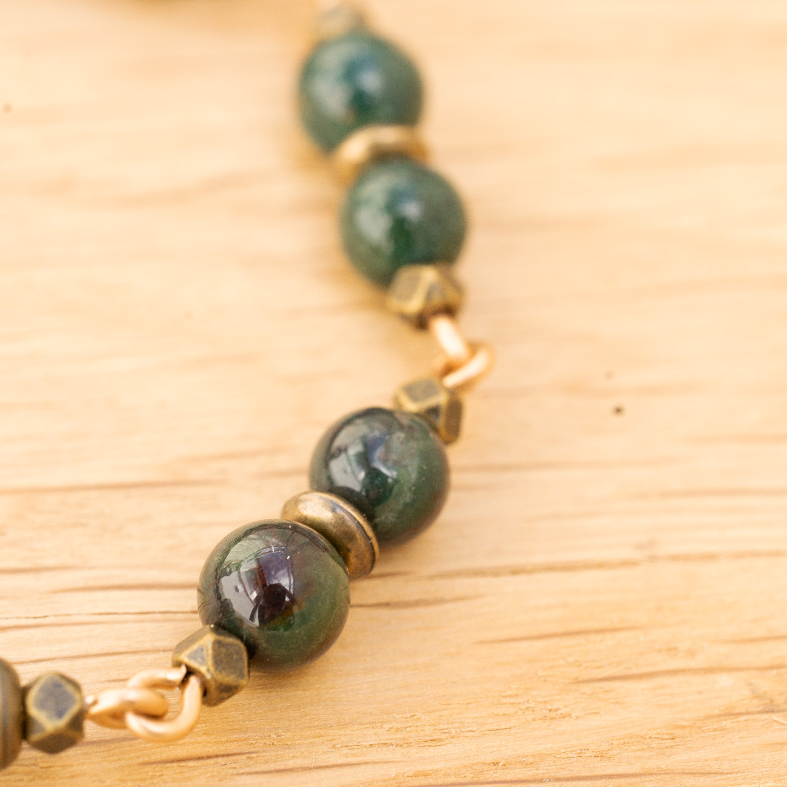 Bloodstone Bracelet in Bronze