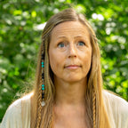 Black Tourmaline, Turquoise & Flourite Hair Twist in Stainless Steel