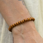 Brown Wood Bead Bracelet