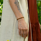 Brown Wood Bead Bracelet