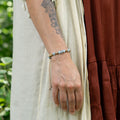 Aquamarine & Landscape Jasper Bracelet