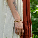 Landscape Jasper & Brass Bracelet