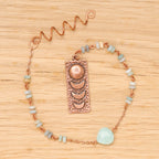 Amazonite Hair Twist in Copper