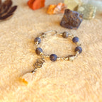 Third Eye Chakra Bracelet – Ajna in Stainless Steel with Blue Sodalite