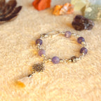 Crown Chakra Bracelet – Sahasrara in Stainless Steel with Amethyst