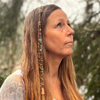 Aventurine & Gobi Desert Agate Hair Twist in Copper
